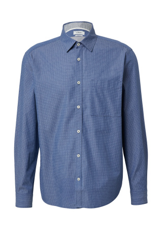 Хлопковая сорочка обычной посадки с нагрудным карманом S.Oliver