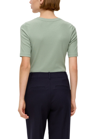 Футболка с коротким рукавом светло-зеленого цвета S.Oliver