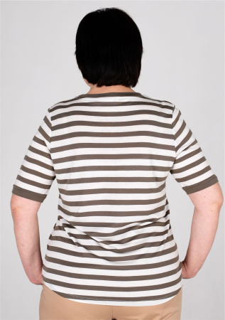 Футболка Colette в полоску цвета хаки  BRAX