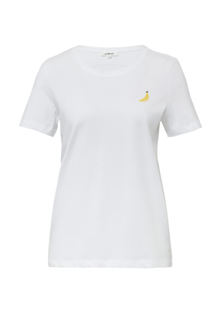 Хлопковая футболка с мини-вышивкой S.Oliver 