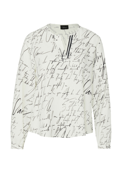 Блузка из вискозы с V-образным вырезом и буквенным принтом S.Oliver