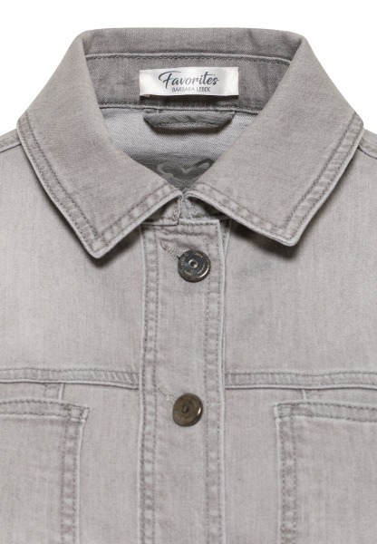 Джинсовая куртка серого цвета Barbara Lebek