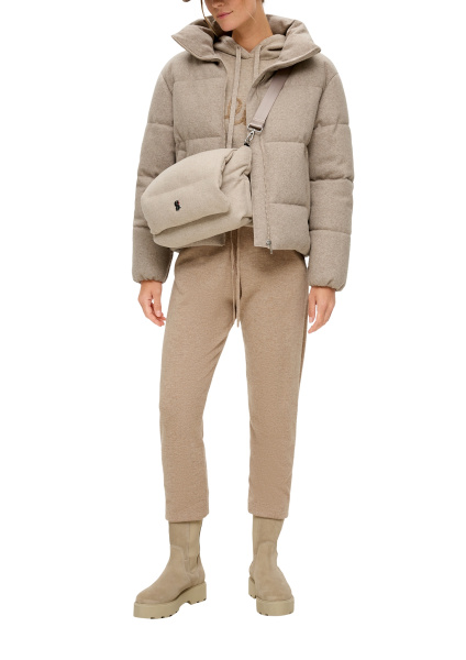 Вязаные брюки из шерсти в спортивном стиле S.Oliver