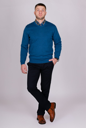 Джемпер с V-образным вырезом Casa Moda