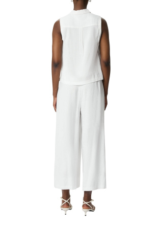 Белая блузка без рукавов на пуговицах Comma Ci