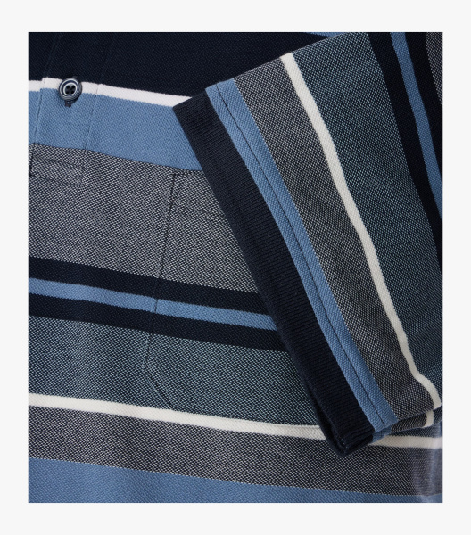 Рубашка-поло в полоску Casa Moda