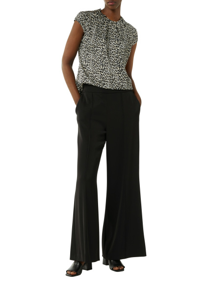 Блуза с коротким рукавом с принтом "под леопард" Comma