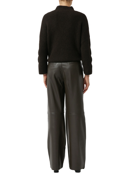 Брюки из экокожи прямого кроя Comma 