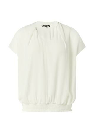 Шифоновая блуза с коротким рукавом с низом на резинке Comma