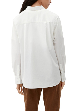 Белая блуза из поплина S.Oliver