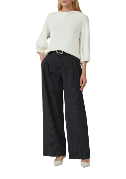 Элегантный свитшот из скубы молочного цвета S.Oliver