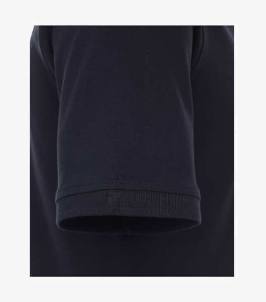 Рубашка-поло пике темно-синяя Casa Moda