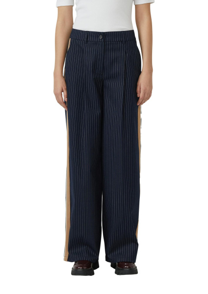 Брюки в полоску с контрастным лампасом S.Oliver