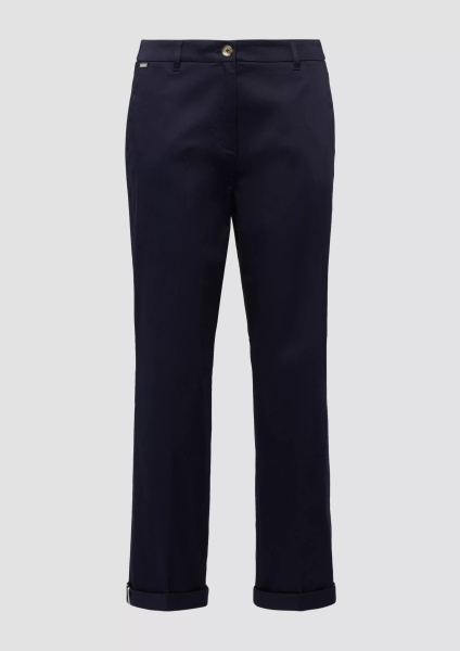 Брюки-чиносы из хлопка с оптикой сатина S.Oliver