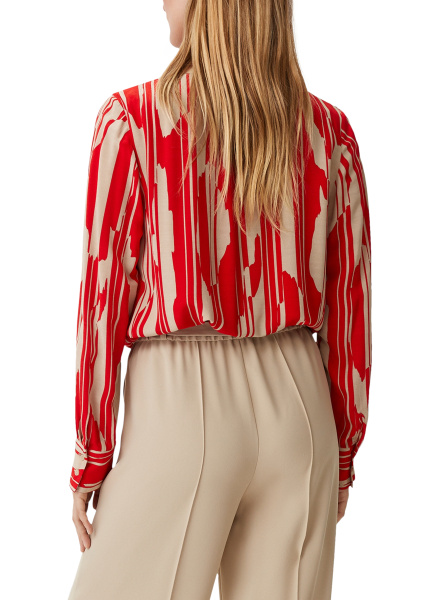 Блузка из вискозы с текстурой крепа Comma