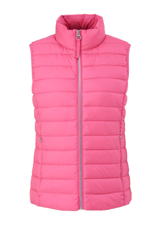 Стеганый жилет розового цвета S.Oliver