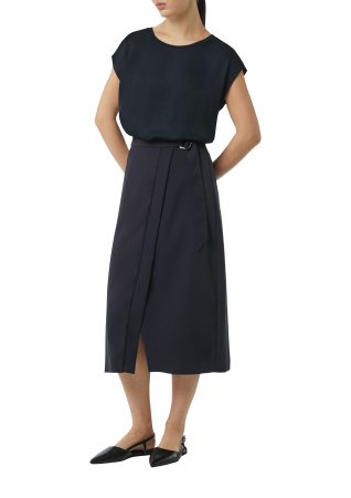 Темно-синяя блузка-топ Comma