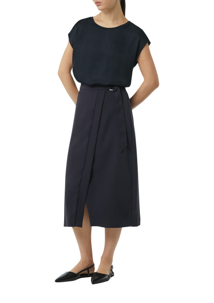 Темно-синяя блузка-топ Comma