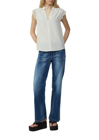 Блузка-топ с кружевными рукавами S.Oliver QS