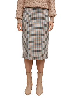 Юбка-карандаш в клетку Comma