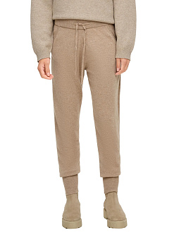 Вязаные брюки из шерсти в спортивном стиле S.Oliver