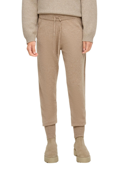 Вязаные брюки из шерсти в спортивном стиле S.Oliver