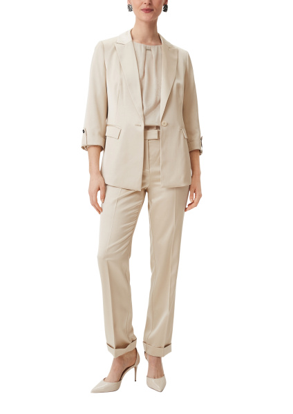 Сатиновый жакет с рукавом 3/4 Comma