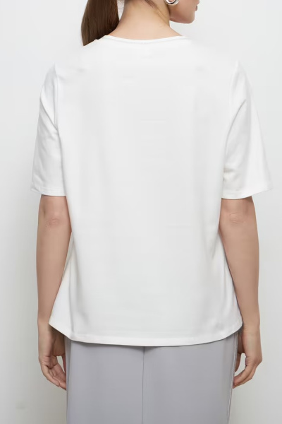 Хлопковая футболка с V-вырезом  Lebek (Лебек)