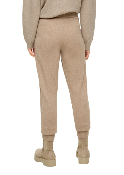 Вязаные брюки из шерсти в спортивном стиле S.Oliver