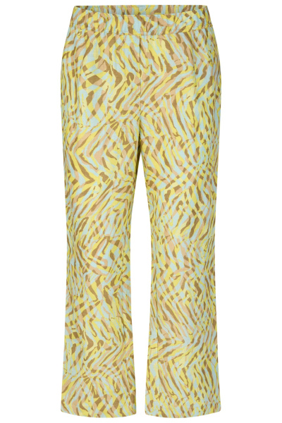 Укороченные льняные брюки с принтом Barbara Lebek