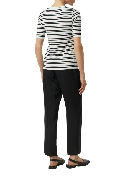 Футболка в полоску из эластичной вискозы Comma