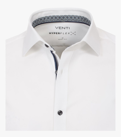 Сорочка супер-стрейч приталенная белая Venti
