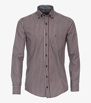 Хлопковая сорочка в полоску Casa Moda