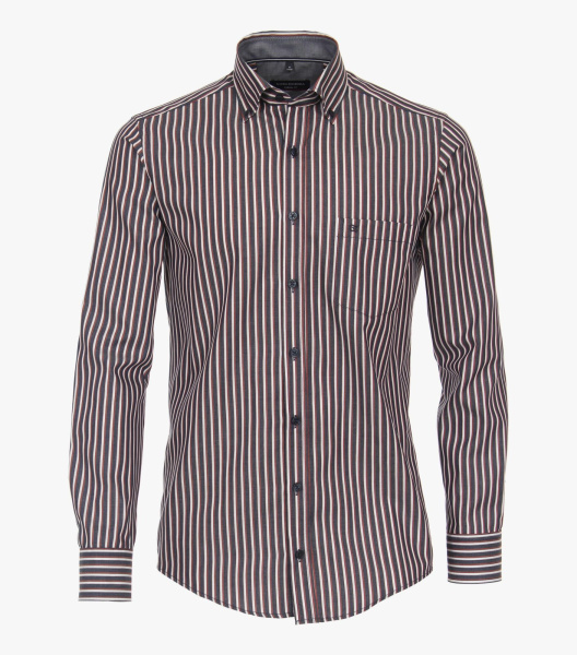 Хлопковая сорочка в полоску Casa Moda