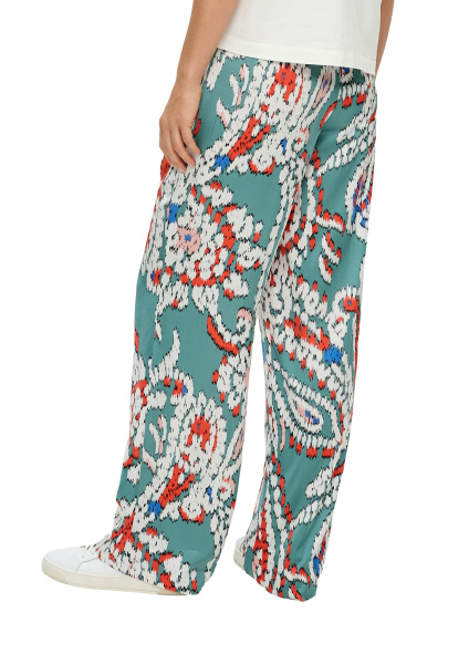 Прямые сатиновые брюки с принтом S.Oliver