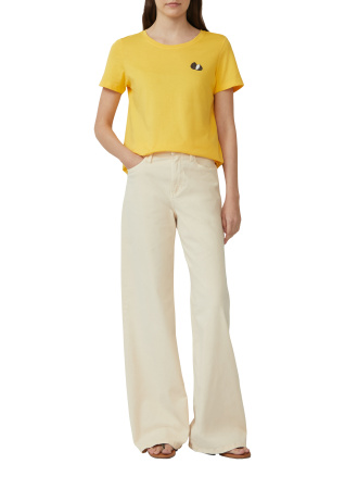 Хлопковая футболка с мини-вышивкой S.Oliver 