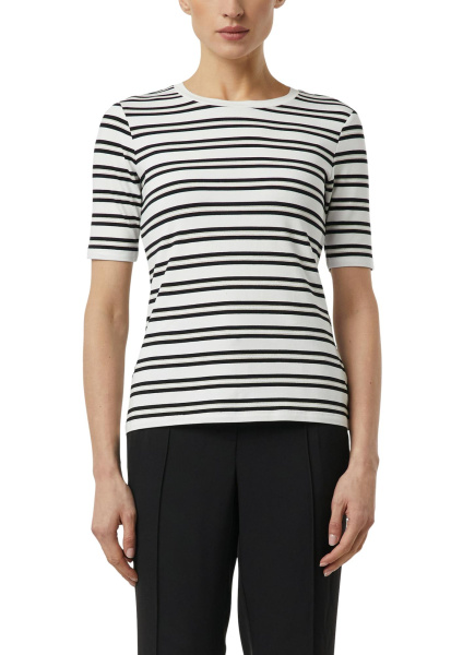 Футболка в полоску из эластичной вискозы Comma