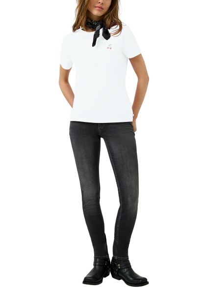 Хлопковая футболка с коротким рукавом QS by S.Oliver