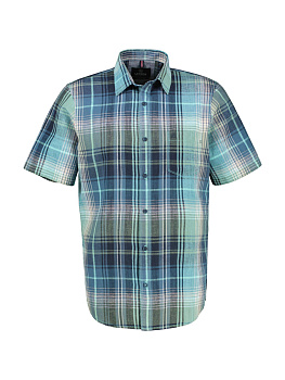 Сорочка из смеси льна и хлопка в клетку Lerros