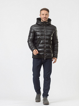 Пуховик черного цвета BJORG Avi