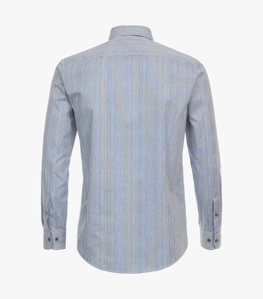 Сорочка с длинным  рукавом в вертикальную полоску Casa Moda