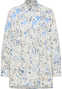 Удлиненная хлопковая блуза на пуговицах Barbara Lebek