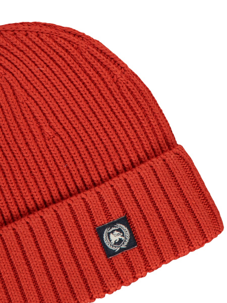 Шапка из хлопка с отворотом Lerros