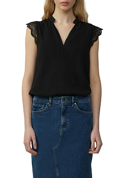 Блузка-топ с кружевными рукавами S.Oliver QS