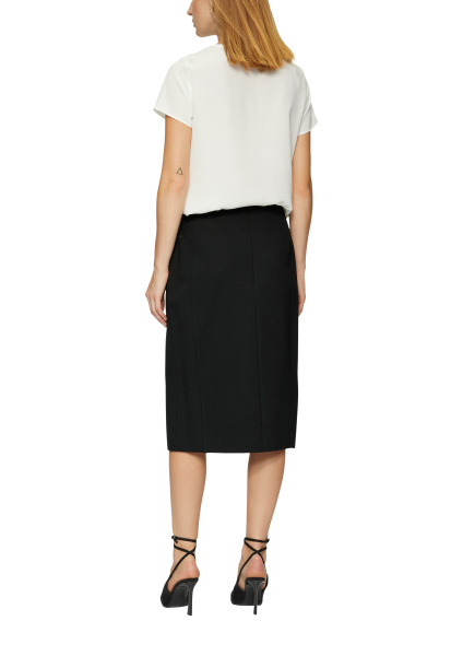 Юбка-карандаш с разрезом из плотного джерси S.Oliver